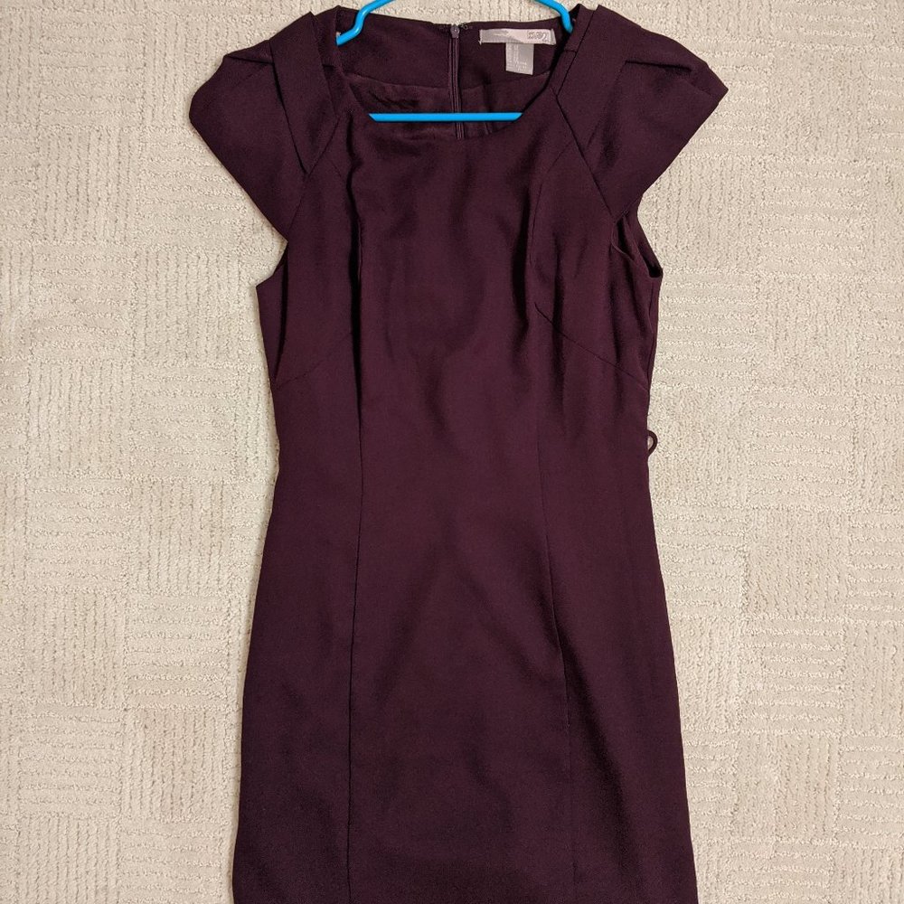 Semi-Formal Fitted Dark Purple Dress